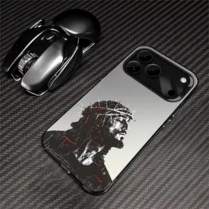 Christian Jesus Son of God Customized Smartphone Case, Shockproof, Anti-Scratch, Durable PC Back with TPU Protection, Protective Cover for iPhone 17, 16 Pro Max, 15 Plus, 14, 13, 12, 11, SE (3rd Gen), XR, XS, Handheld Cellphone Accessory Gift