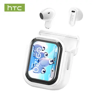 HTC NE20 - Wireless Bluetooth Earphones, LED Screen, Bluetooth 5.4, Charging Box, IPX4 Waterproof, Built-in Microphone. Suitable for office, sports, study and voice calls.