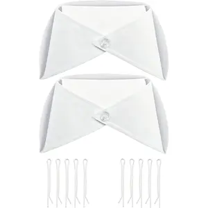 1/2/5/10/20 Pack White Nurse Hat Headband Nurse Cap Costume and 10 Pins for Nursing School Graduation Party Supplies