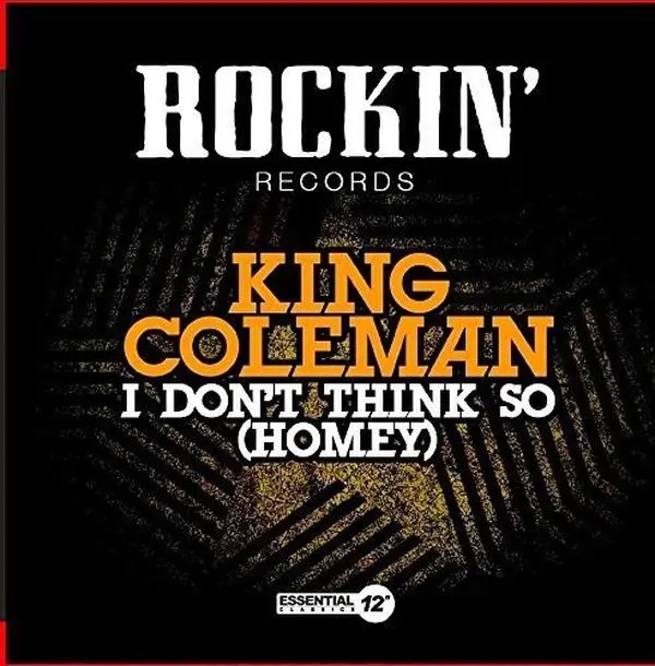 King Coleman - I Don't Think So (Homey)  [COMPACT DISC - CD]