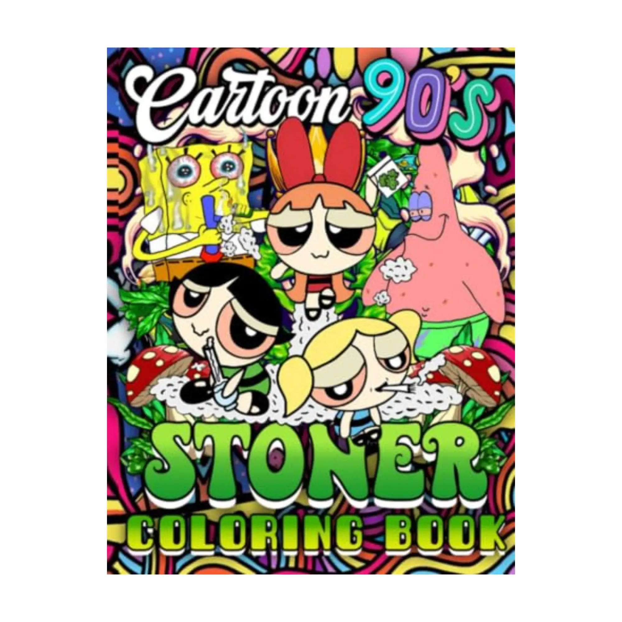 Adult 90's Retro Nostalgia Coloring Book, English Edition