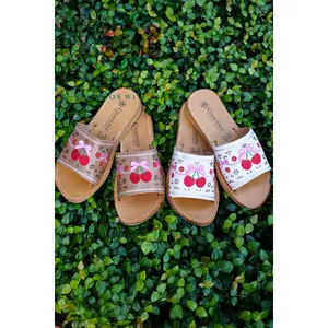 Cherry Coquette Sandals