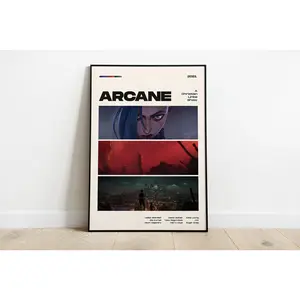 Arcane Tv Show Poster, Modern Movie Poster Print, Arcane Poster Wall Decor, Christian Linke, Alex Yee