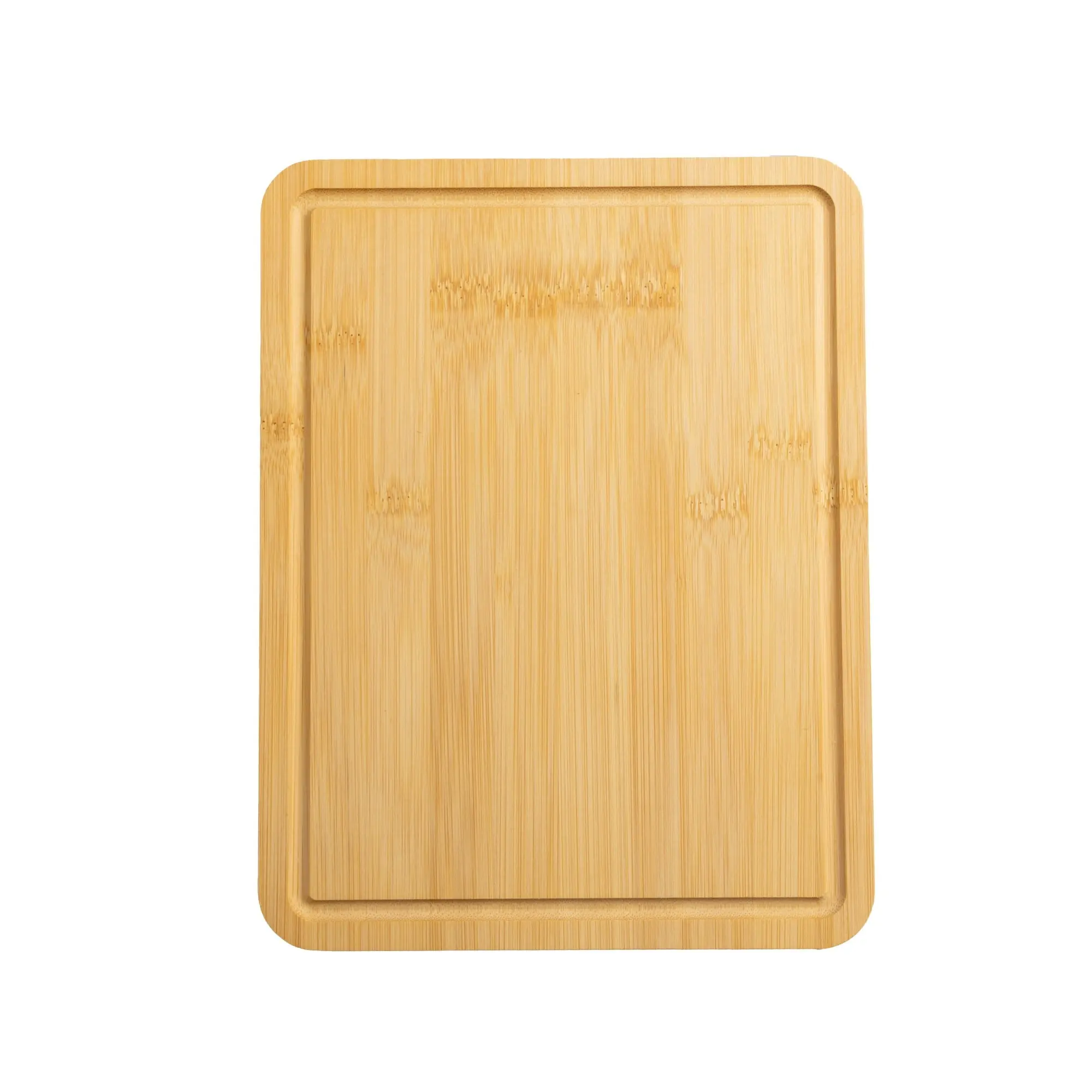 Bamboo Cutting Board, 8.5” x 11”, with Juice Groove and Non-Slip Feet