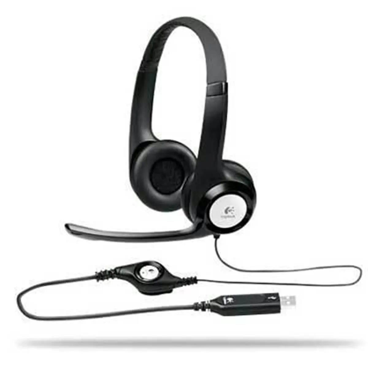 Logitech ClearChat Comfort Wired Headphone with Mics, Noise-Reducing Audio, USB Connection