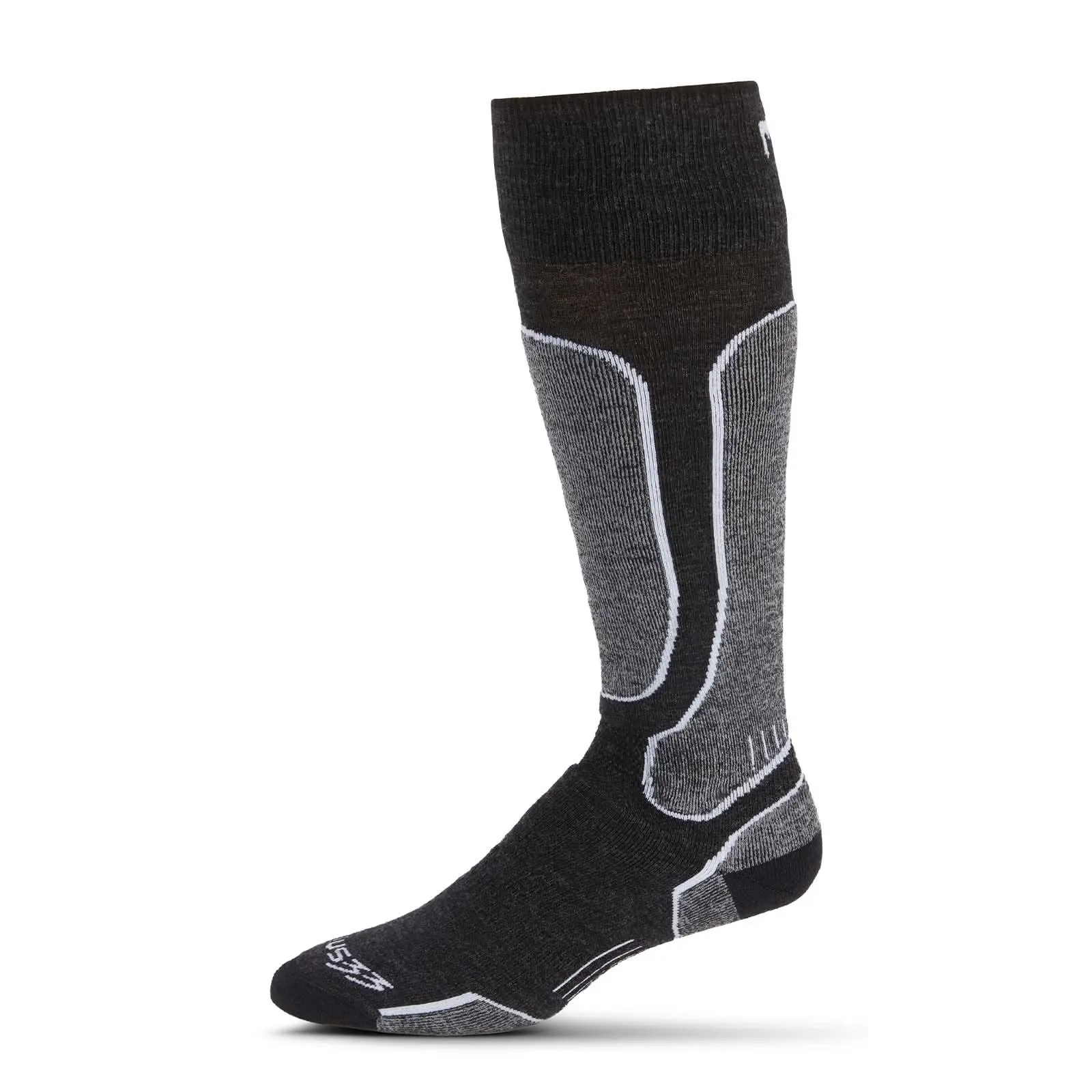 Minus33 - Lightweight Merino Wool Mountain Heritage Over the Calf Snowboard Socks with Y-Heel, No-Slip Fit, Padding & Insulation, Breathable, Moisture Wicking, Anti-Microbial Ideal for Winter Snow Sports Made in USA!