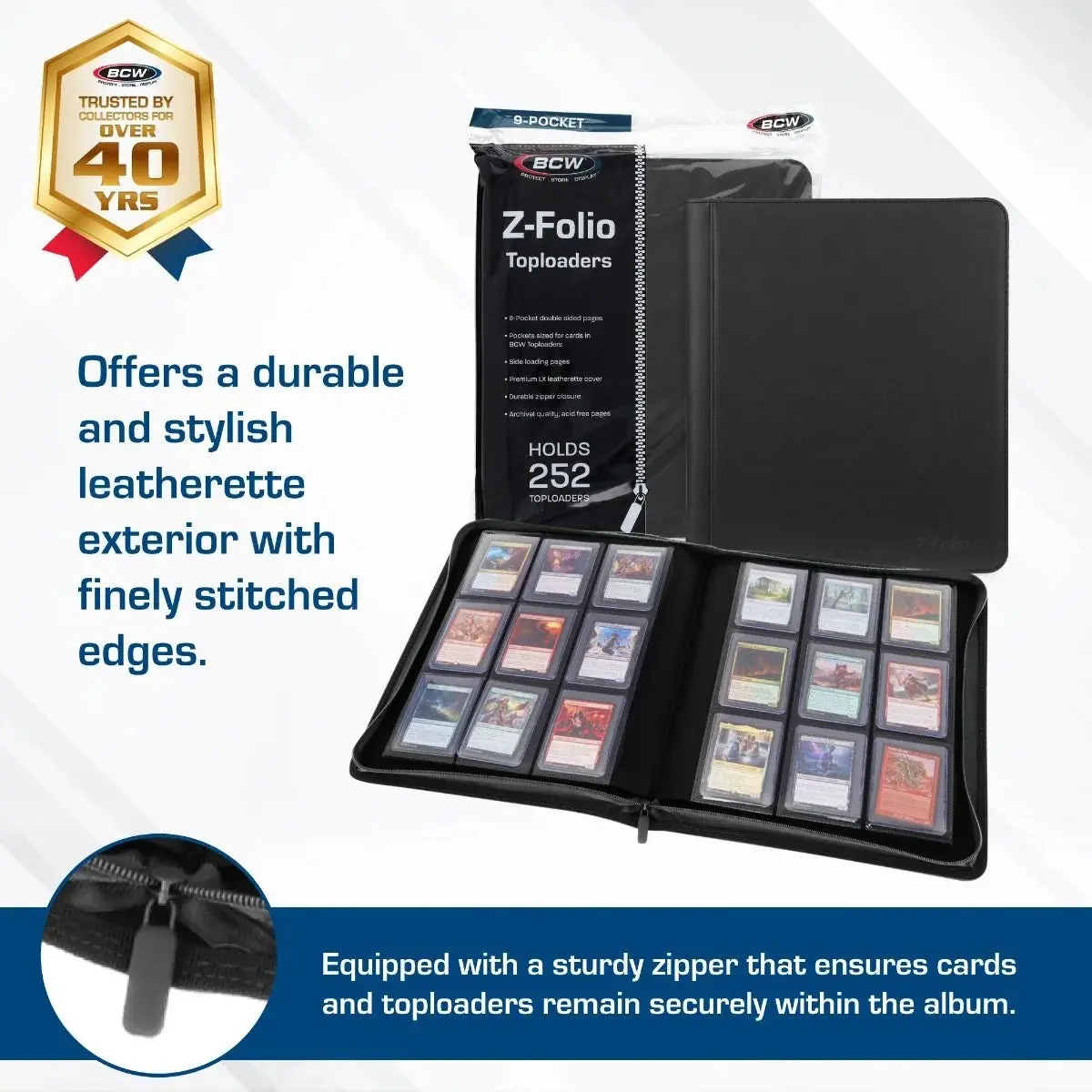 Z-Folio 9-Pocket LX Album - Toploaders - BCW