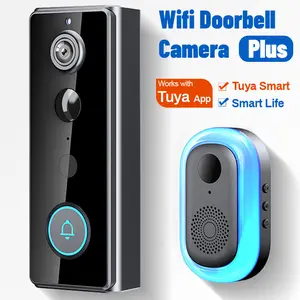 Wireless Video Doorbell Camera, No Monthly Fee, Human Detection, 2-Way Audio, Night Vision, Battery Powered Waterproof Security Doorbell