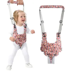 Baby Walker, Handheld Kids Toddler Walking Harness Helper Assistant Protective Belt Child Activity Walker Adjustable Standing Up Walking Learning Helper for Toddler 7-24 Month (Orange)