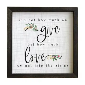 Give Love. Rustic Frame By Sincere Surroundings