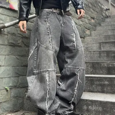 Dark Grey Baggy Jeans Outfit TikTok Shop