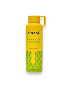 Armaf | Odyssey Limoni Body Spray | Unisex Fragrance | 200 ML - 6.8 oz | Lemon - Sweet & Ginger Notes Armaf | Odyssey Limoni Body Spray | Unisex Fragrance | 200 ML - 6.8 oz | Lemon - Sweet & Ginger Notes