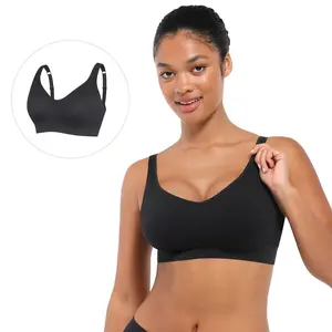 FeelinGirl Wireless Bras for Women Built-in Soft Cups no Underwire Bralettes flexible Straps Full Coverage Everyday Bras dealsforyoudays