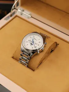 Top Luxury Moon Phase Automatic Mechanical Watch for Men, Fashion Business Casual Versatile Stylish High-End Wristwatch, Perfect Gift Choice