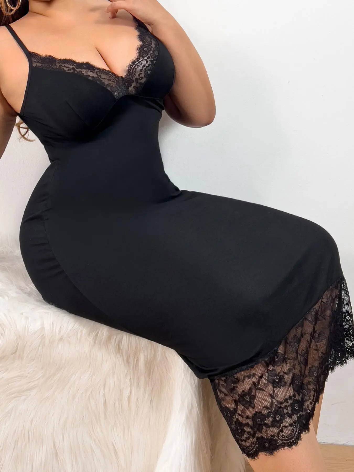 Plus Size Lace Trim Basic Loungewear Robe Lace Cami Nightdress Comfy, SEXY & Fit! Your Perfect Nighttime Glam #CurvyQueen Nightwear Womenswear - TikTok Shop Plus Size Lace Trim Basic Loungewear Robe Lace Cami Nightdress Comfy, SEXY & Fit! Your Perfect Nighttime Glam #CurvyQueen Nightwear Womenswear - TikTok Shop