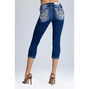 Ellora Fleur Capri Jeans