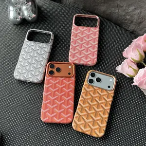 MagSafe PU Leather Case for iPhone 17/16/ Pro Max, Shockproof Anti-Fade with Flocking Lining