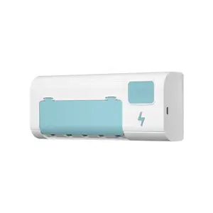 2026 Smart UV Toothbrush Sterilizer & Holder with Auto Shutoff - Automatic Toothpaste Dispenser, Clean & Air Dry Function, Wall Mounted & No Drilling Required, USB Rechargeable for Hygiene