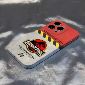 J-Jurassic Park Dinosaur World Phone Case For Iphone 17 16 Pro Max 15 Pro 13 14 12 11 8 7 Plus X XR XS Max All Inclusive Cover