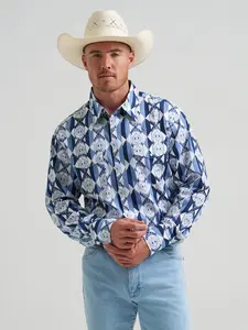 MENS WRANGLER SHIRT CHECOTAH CLASSIC  FIT 112374917
