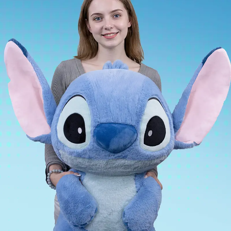 Disney Lilo & Stitch Sitting Polyester Stuffed Toy, 23.62in Soft Furry Collectibles, Kids' TV and Movies Themed Huggable Doll, Birthday Gift Home Decoration by Summerwins
