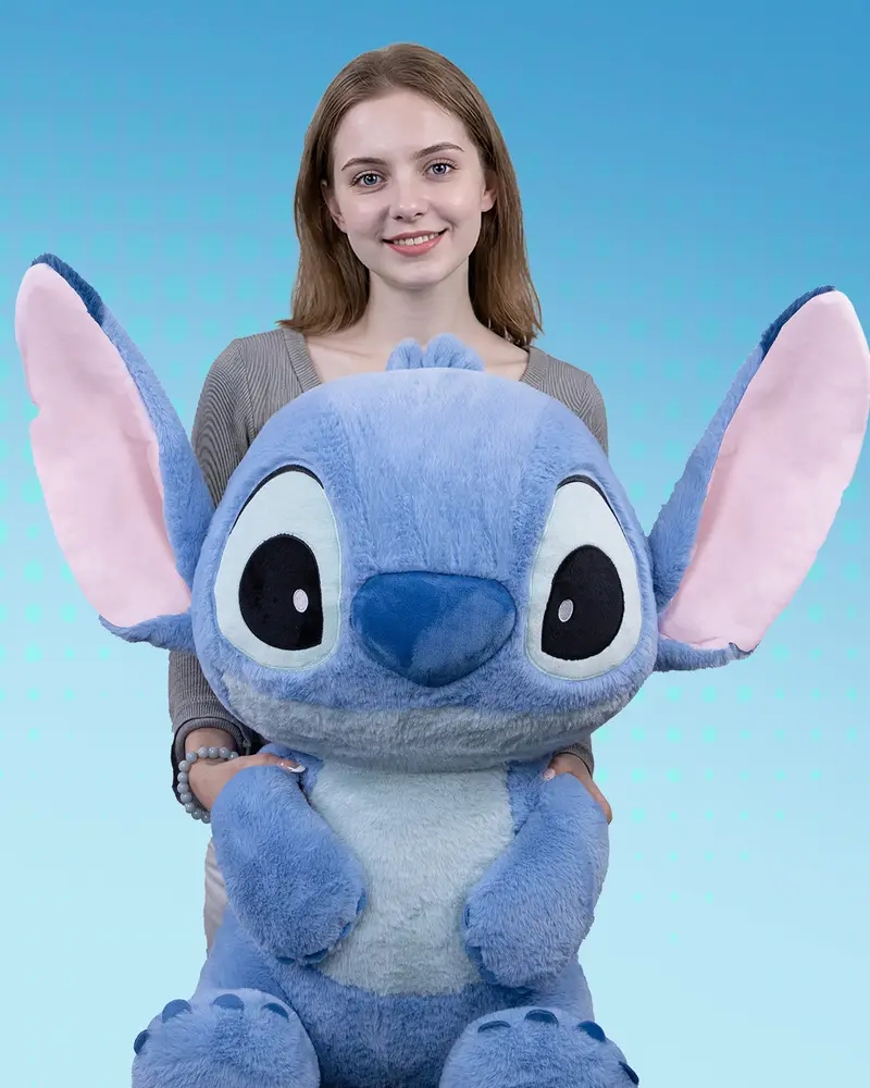 Disney Lilo & Stitch Collection 23.62" Stitch Plush Toy,Soft Huggable Stuffed Animal Cute Plush Toy, Gift for Kids and Disney Fans, Home Decoration,Holiday Gift Birthday Gift,Blue Stitch(1pc)