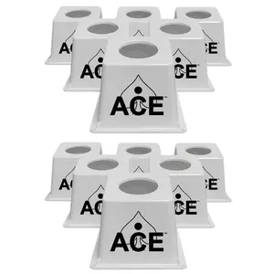 Cornhole Airmail Box Bag Pong - All White