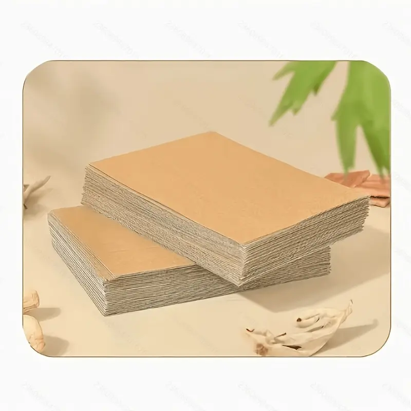 100Pcs Self-Heating Ginger Patches, Multi-Purpose Hot Compress Patches for Knees, Hands & Feet, Relieve Bloating, Muscle Tension and Spasms