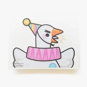 Silly Goose Die Cut Vinyl Peeker Sticker (5.5")