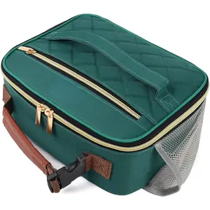 F-LBK02  Lunch Box Lunch bag for Kids Boys Men Women Adults - Insulated Small LunchBox Reusable, Zip Closure & Buckle Handle, Portable Cooler for Work, School, Travel
