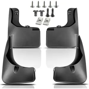 YHTAUTO Mud Flaps Splash Guards Replacement for Toyota RAV4 LE/XLE/Limited/Limited Platinum 2013-2015 Sport Utility, Mudguards Mudflaps Accessories for Cars with Hardware Kit, Front & Rear 4Pcs Set