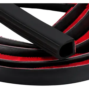 Rubber D Shape Door Seal Strip 1" RV Slide Out Seal Self Adhesive EPDM Rubber Heavy Duty Automotive Weather Stripping for Fill Gaps Apply to   RV Boat  Application (35 )