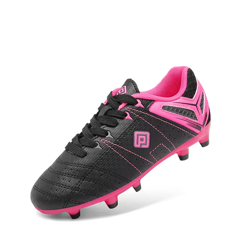 Dream Pairs Unisex Kids Football Cleats - Lightweight Synthetic Sporty Soccer Shoes with Rubber Soles, Rotational Traction, Soft Cushioning for Turf Sports, Youth Football Cleats, Rotational Grip