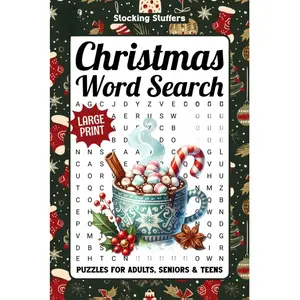 Christmas Word Search Puzzles for Adults Large Print: 2400+ Holiday-Themed Words to Find | Fun Winter Activity Book and Perfect Gift for Seniors, Men & Women