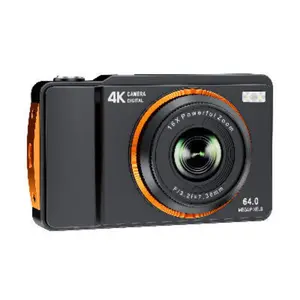 4K Ultra HD CCD Digital Camera for Students, Entry-Level Mini Compact Pocket Camera, Card, Handy