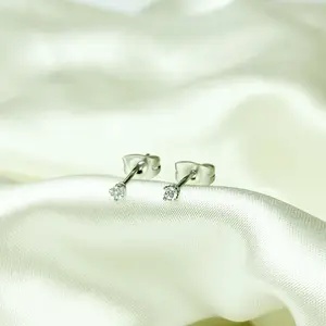 Serenity CZ Studs (Silver 2mm)