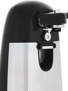 3-In-1 Electric Can Opener, Bottle Opener and Knife Sharpener, with Stainless Steel Blade, Magnetic Lid Holder, Automatic, Countertop, 50W, Black Kitchen Utensils viral