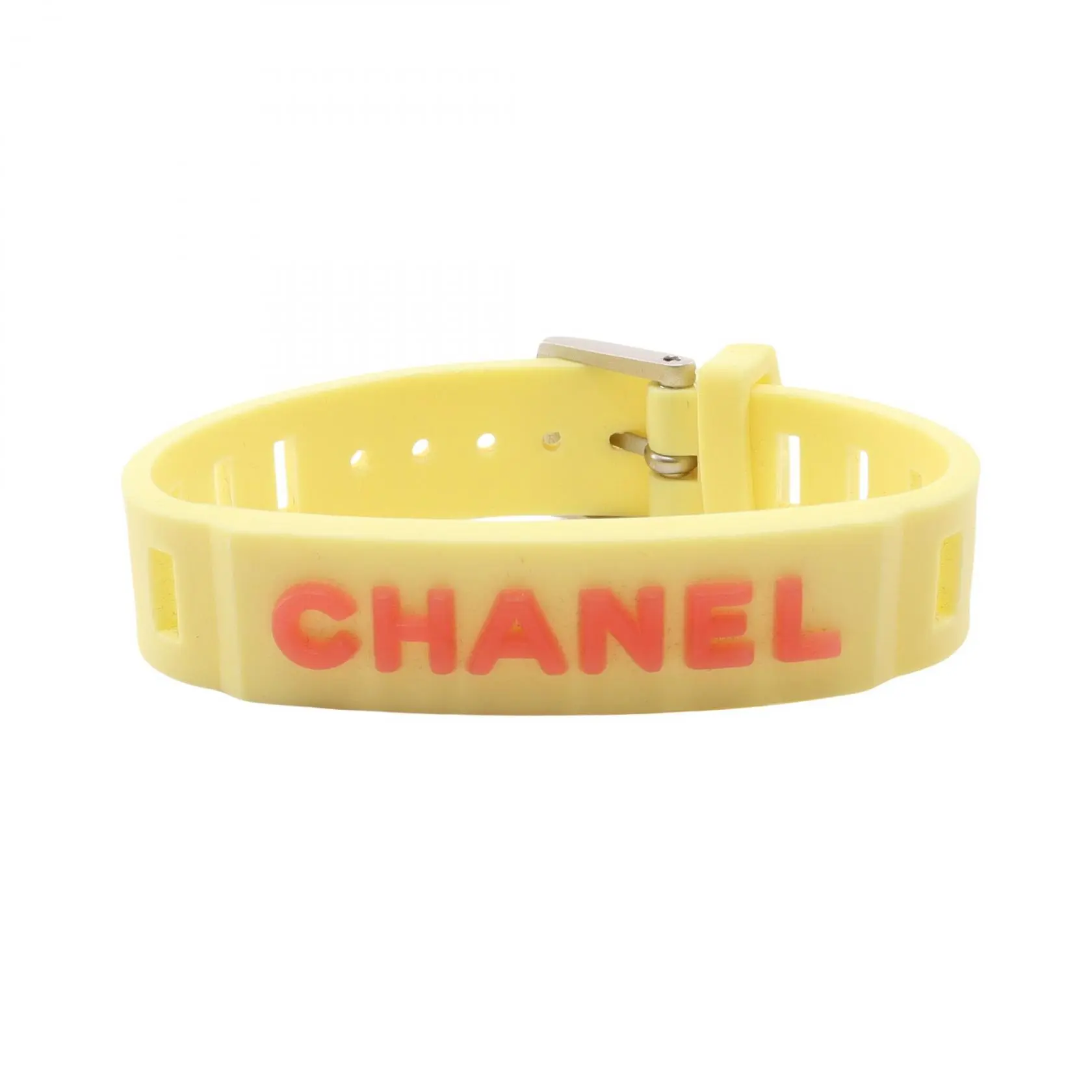 Pre-owned CHANEL Rubber Small Leather Goods Bracelet