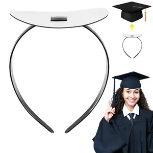 Class of 2026 Gifts ,Graduation Cap Headband, 2 Pcs Comfortable Grad Cap Headband Insert with Eva Foam Sticker, Reliable Grip for All-Day Ceremony, Fits Most Head Sizes , Anti Slip Hair Band for Women Men, Hat Accessories for Graduates & Students