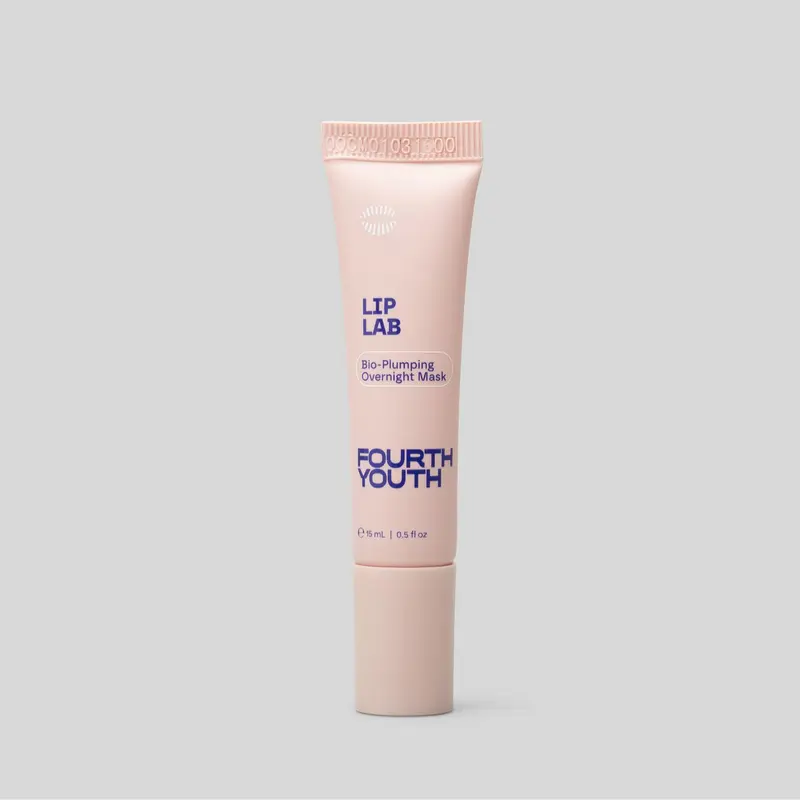 Fourth Youth Lip Lab Peptide-Infused Overnight Lip Mask with Pomegranate Sterols & Hyaluronic Acid for Nourished Soft Lips