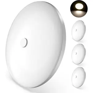 RV Interior Lights, RV LED Ceiling Puck Light, 4 Pack 4.5 Inch 12V, RV Boat Interior Lighting, Dimmable Light for Camper Travel Trailer Motorhome(4000K with Nature White)