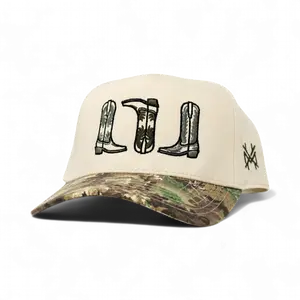 MHC Boots Embroidered Trucker Hat Snapback Adjustable (Up To Size 8 Head)