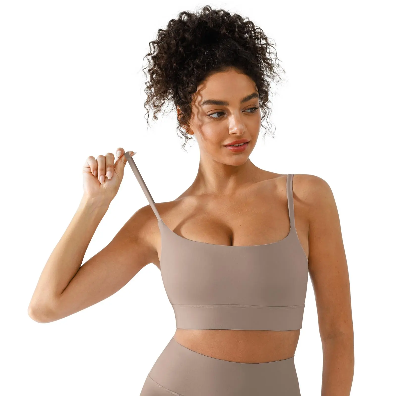 BRXL【Discount for live】Adjustable Longline Sports Bra for Women - Wireless Workout Padded Yoga Camisole Cropped Tank Tops#outdoorfun #warmupforholiday-brxl-1