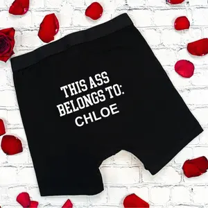 Valentines Day Gift for Him, Custom Underwear Gift for Boyfriend, Valentines Gift for Husband, Funny Personalized Underwear Valentines Day