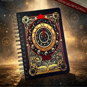 2026 Celestial Monthly Planner | Moon Phase Calendar & Witchy Aesthetic Journal, Spiral-Bound Organizer for Scheduling & Goal Tracking money savings book