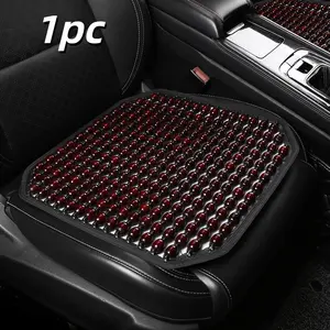 Car Interior Kit Set, Comfortable Breathable Wood Bead Material, Universal Fit for Most 5-Seat Cars Suv Sedan, All Seasons Use, Car Seat Cushions for Driving