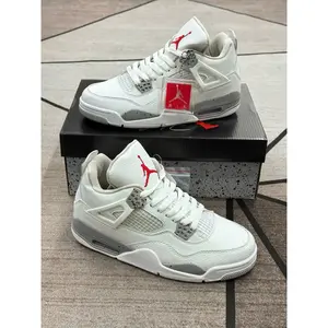 JD4 Military Sports Sneakers White cement – Unisex Sports Shoes with a Stylish Color Combination | Clever Man Store