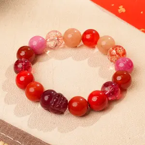 LUMAWU Pixiu Wealth Five-Elements Fire Bracelet | Passion Luck & Vitalizing Crystal