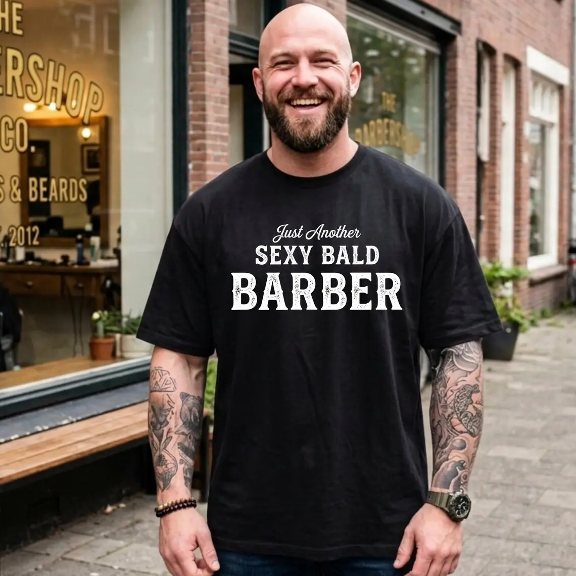 Barber Shirt, Funny Bald Barber Shirt, Barber Humor Shirt, Barber Birthday gift, Vintage Barber Shirt, Barber shop Shirt