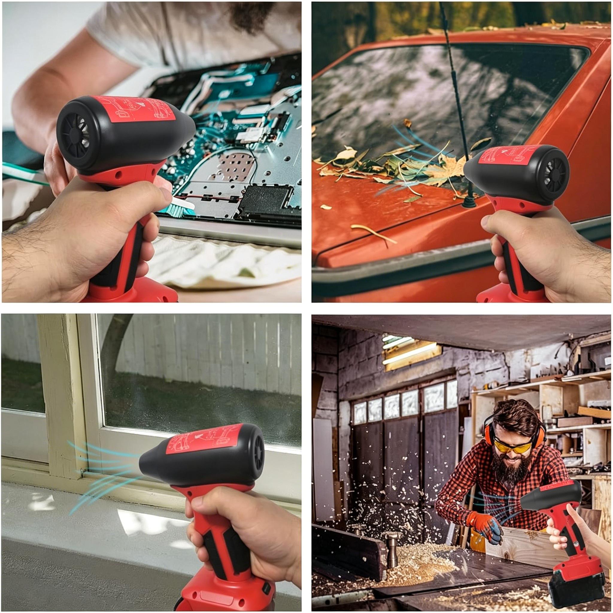 High RPM Jet Fan Blower | Cordless for Milwaukee M18 Battery | Portable Handheld Blower | Car Dryer Dust Cleaning